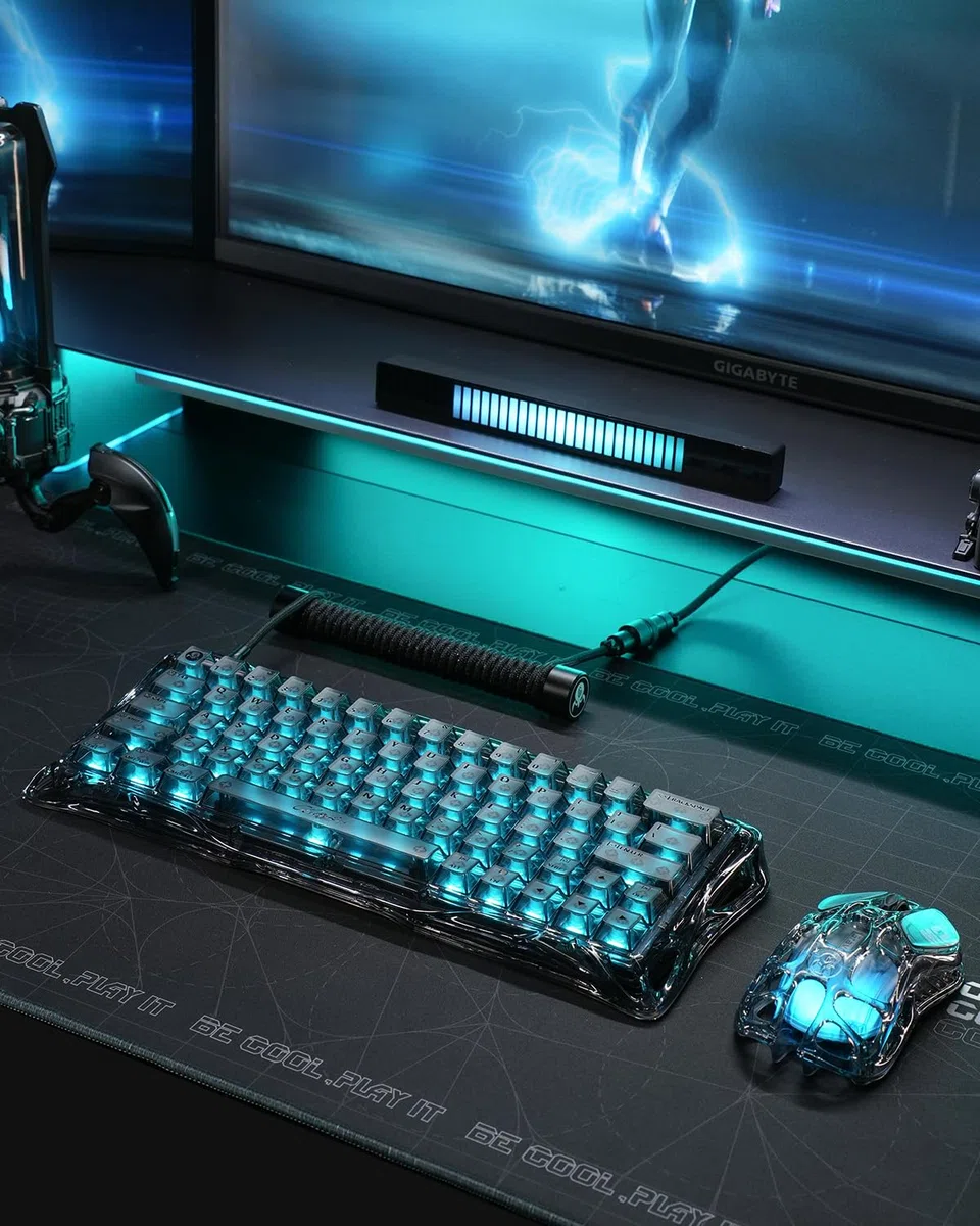 GravaStar Mercury V60 Gaming Mouse, HE Gaming Keyboard, Nero