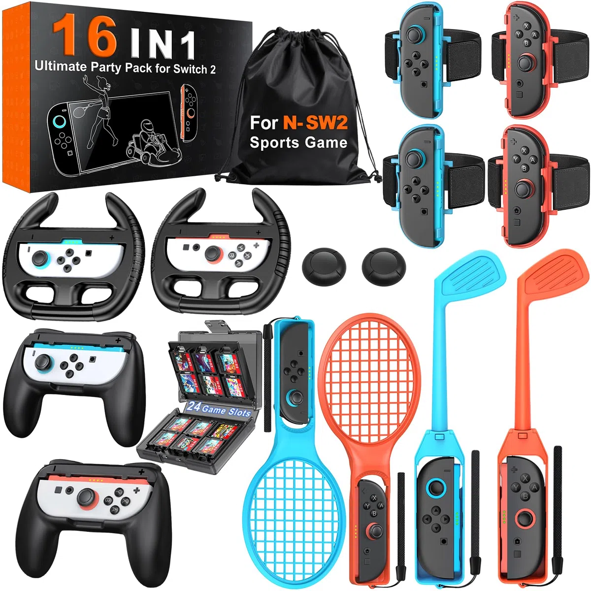 Accessori sportivi 16-in-1 Switch per giochi Switch