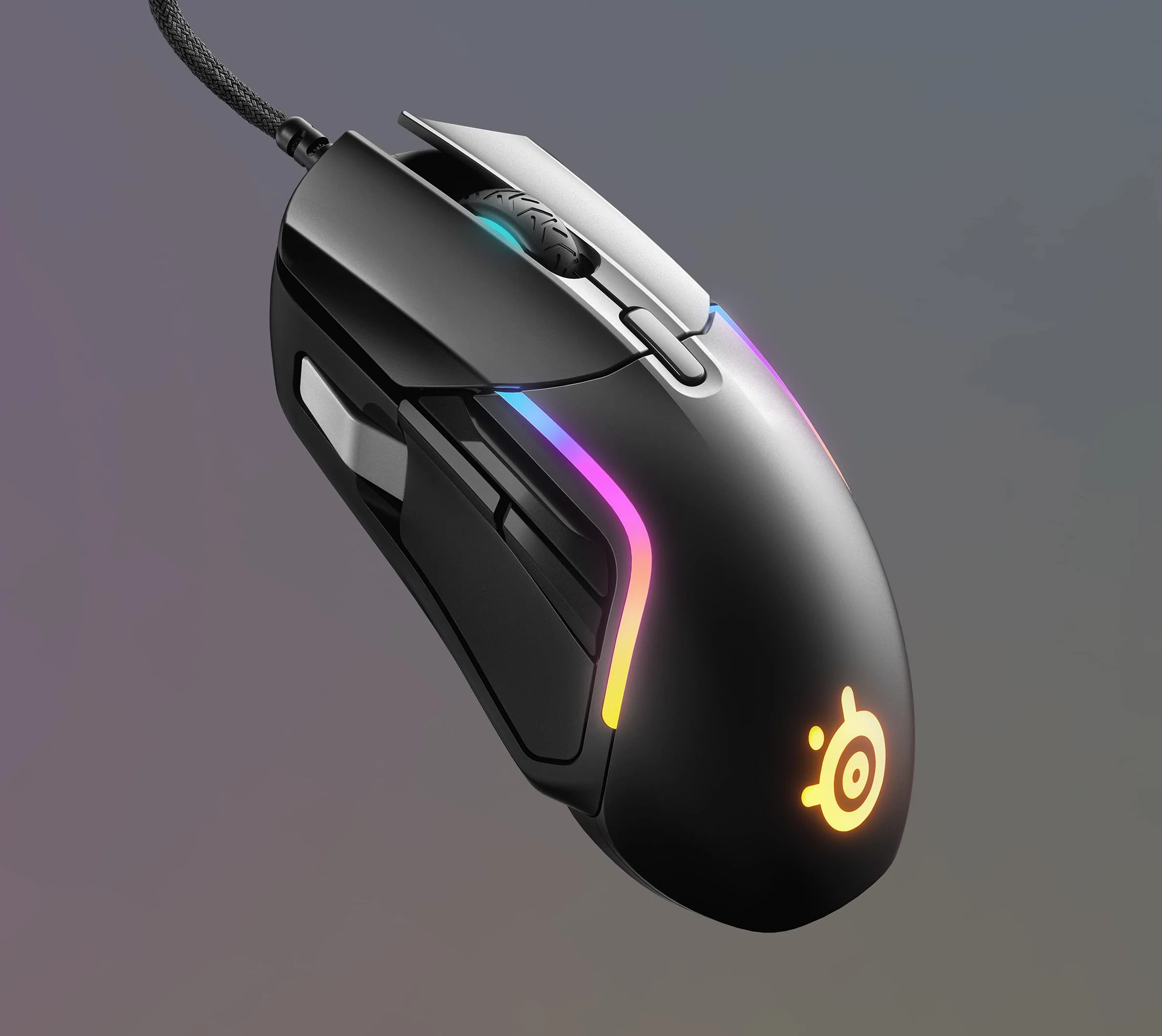 SteelSeries Rival 5 - Mouse da gioco, FPS, MOBA, MMO, Battle Royale, sensore ottico TrueMove Air da 18.000 CPI, 9 pulsanti programmabili, peso competitivo 85 g, nero