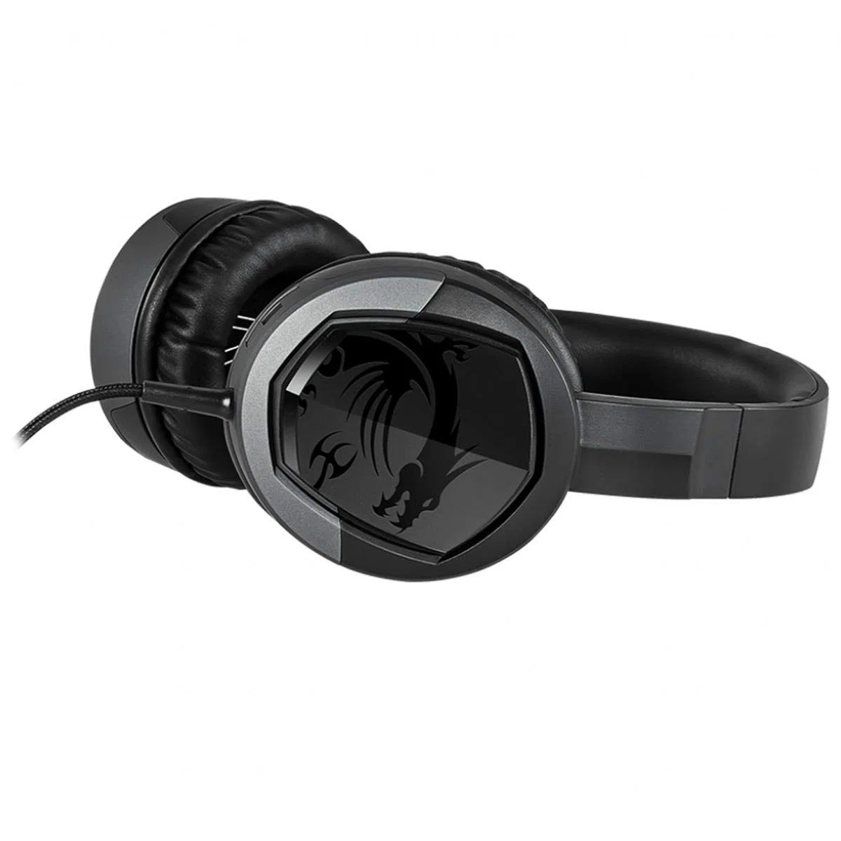 MSI Gaming Microphone Cuffie da Gioco Leggere e Pieghevoli con Design ad Archetto