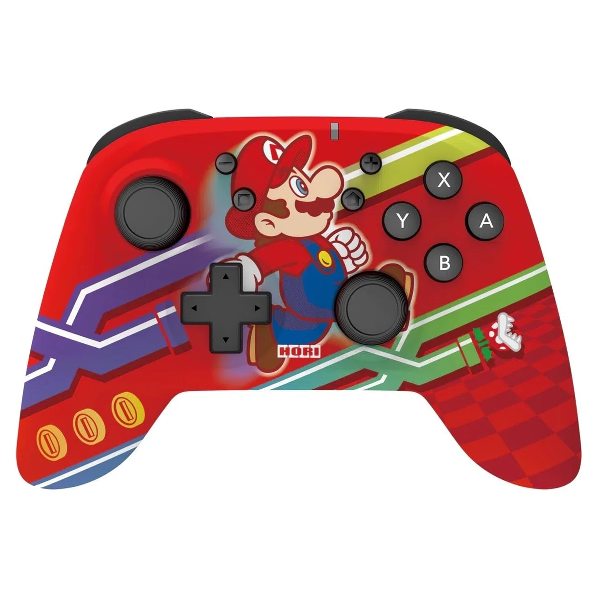 HORI Controller Horipad Wireless (New Super Mario) per Nintendo Switch e OLED - Licenza Ufficiale Nintendo