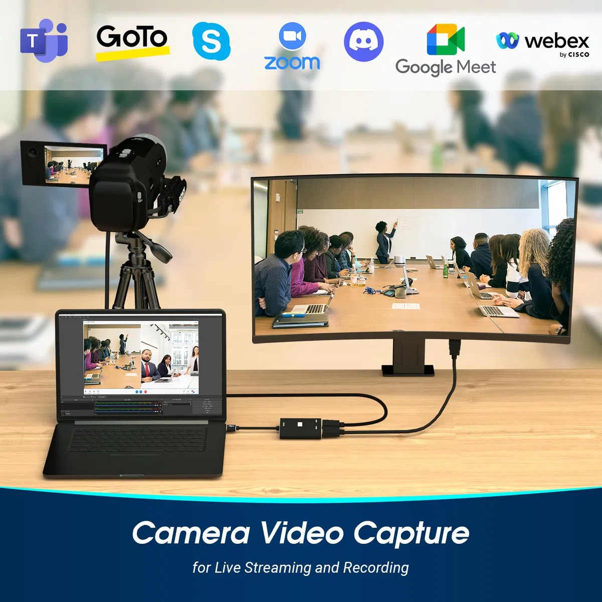 August VGB500 HDMI Capture Card – USB 3.0 Full HD 1080p 60FPS – Perfetto per YouTube Twitch Mixer – Plug & Play – Cattura, registrazione e streaming PS4, Xbox One e Nintendo Switch per PC, Mac e Linux