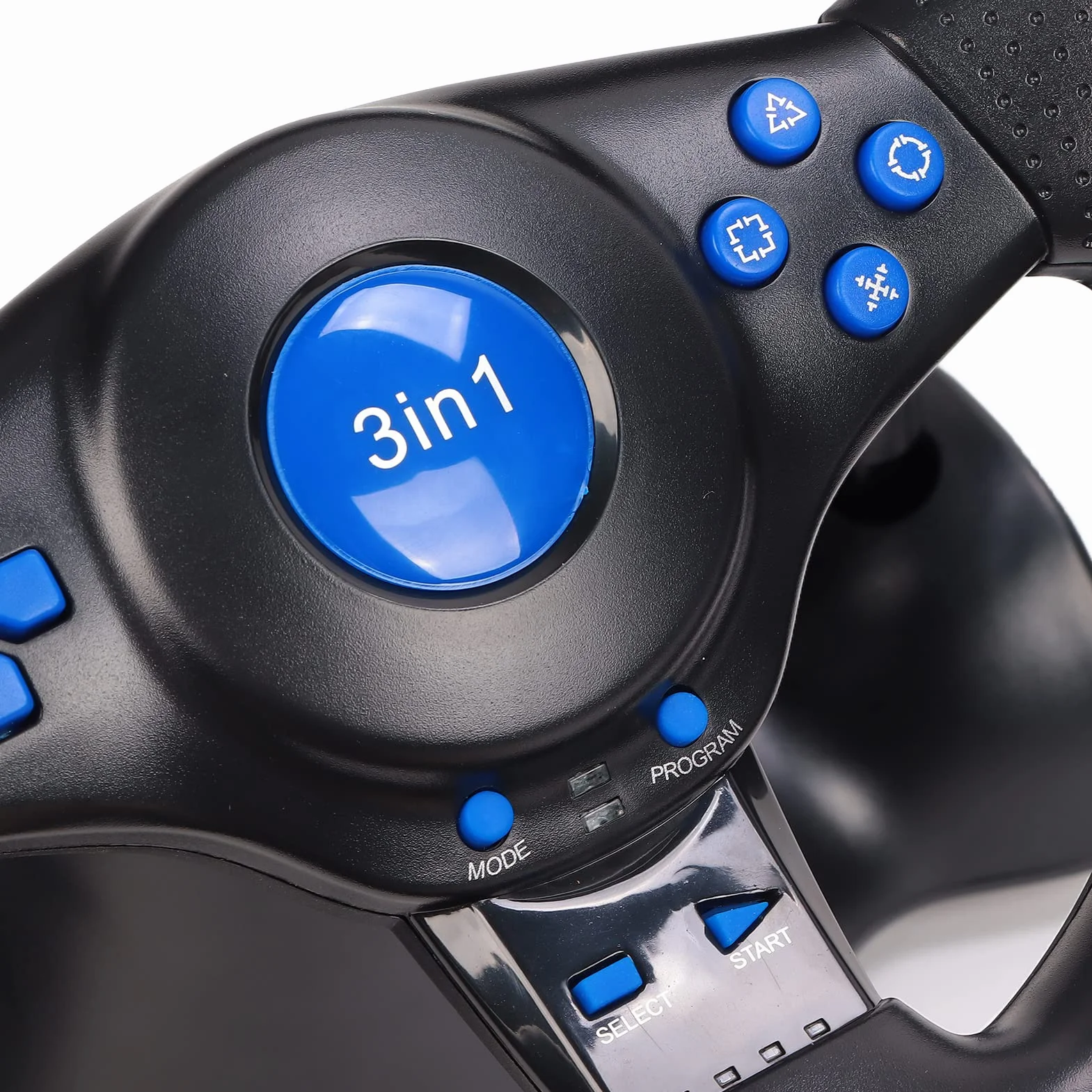 Yinhing Volante da Gioco con Rotazione di 180 Gradi, Volante Multifunzione da 3 Pollici e Pedali per PC Ed Esperienza di Gioco per gli Appassionati di Corse