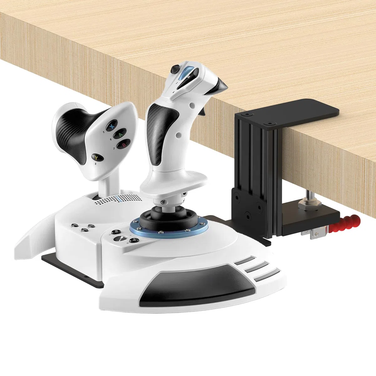Joystick da tavolo per giochi di simulazione volo, montaggio Hotas - Compatibile con Thrustmaster T. Flight Hotas One/4/X, Sol-R2/Sol-R1, SimTask Farmstick, WINWING URSA MINOR Series, G Extreme 3D Pro