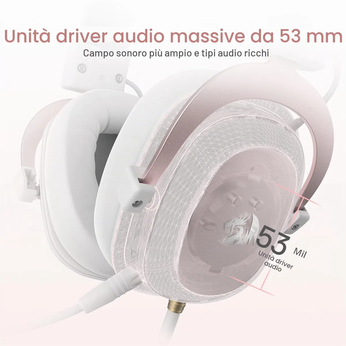 Redragon H510 Zeus Cuffie Gioco Cablato 7.1 Memory Foam | cuffie gioco cablate audio 7.1 surround cuscinetti memory foam microfono rimovibile multipiattaforma PC PS4 Xbox NS