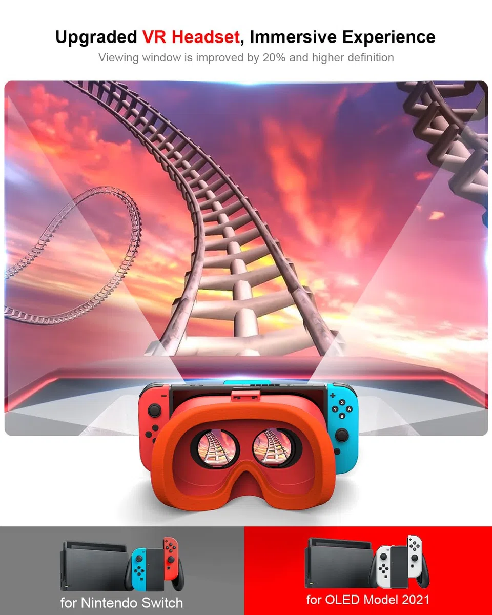 Orange and Blue Upgrade VR Glass for Switch