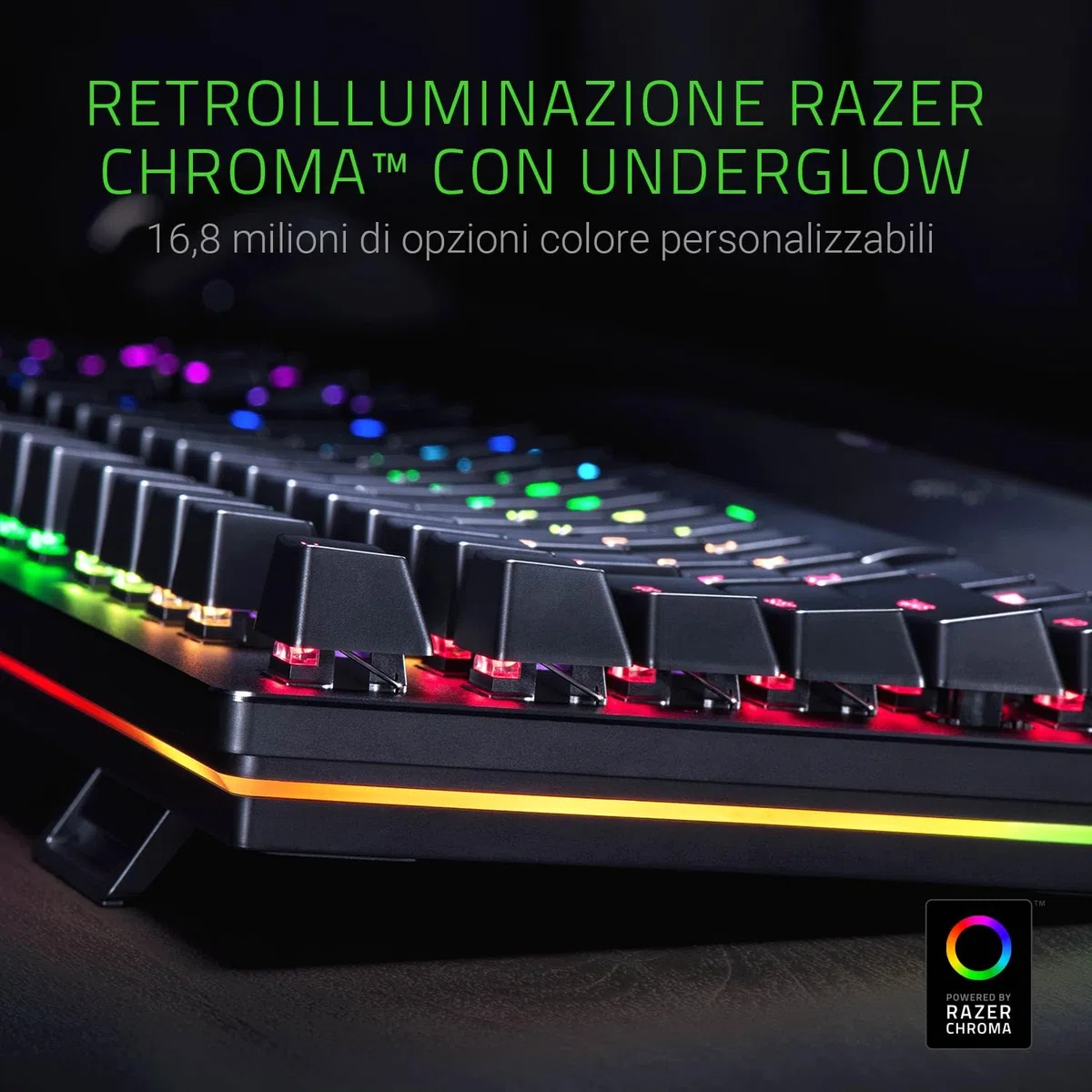Razer Huntsman Elite USB QWERTY Inglese US, Nero