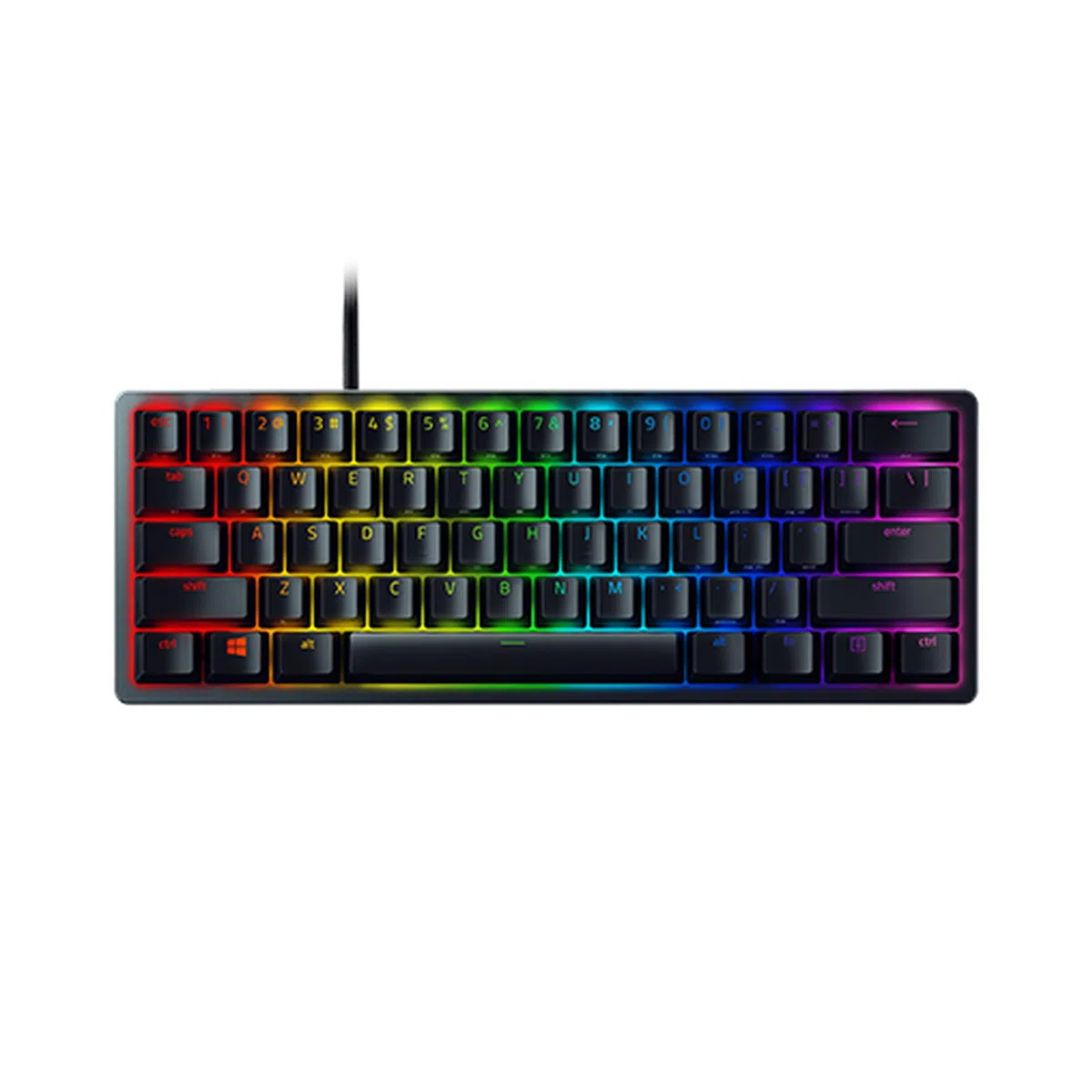 Razer Huntsman Mini tastiera da gaming ottica, 60% layout tedesco DE (layout italiano non garantito)