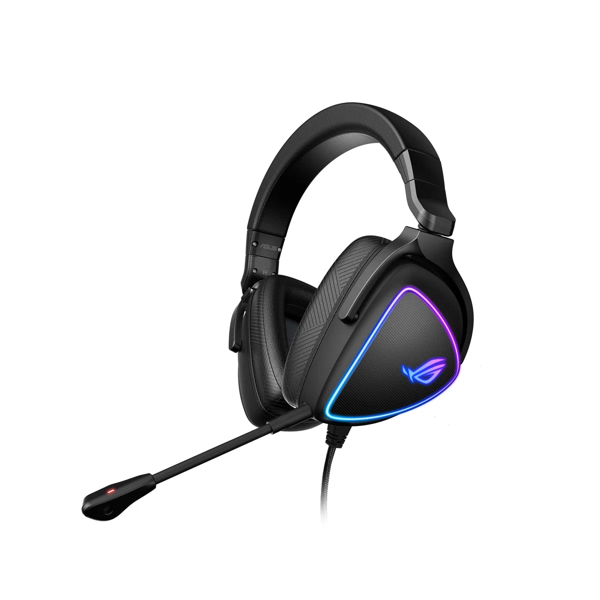 ASUS ROG Delta S Gaming Headset con USB-C | Microfono con cancellazione del rumore alimentato Ai | Cuffie over-ear per PC, Mac, Nintendo Switch e Sony Playstation | Design ergonomico, nero