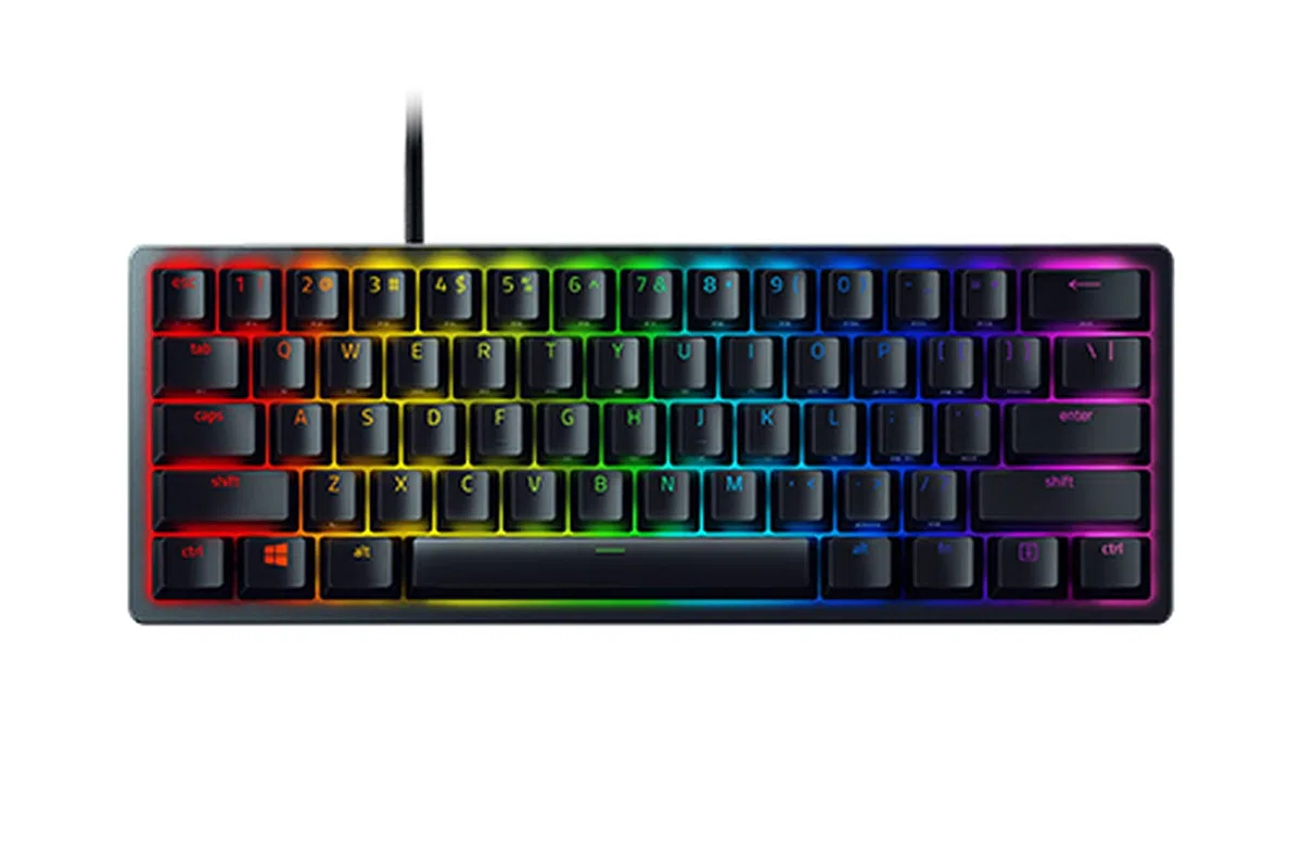 Razer Huntsman Mini tastiera da gaming ottica, 60% layout tedesco DE (layout italiano non garantito)