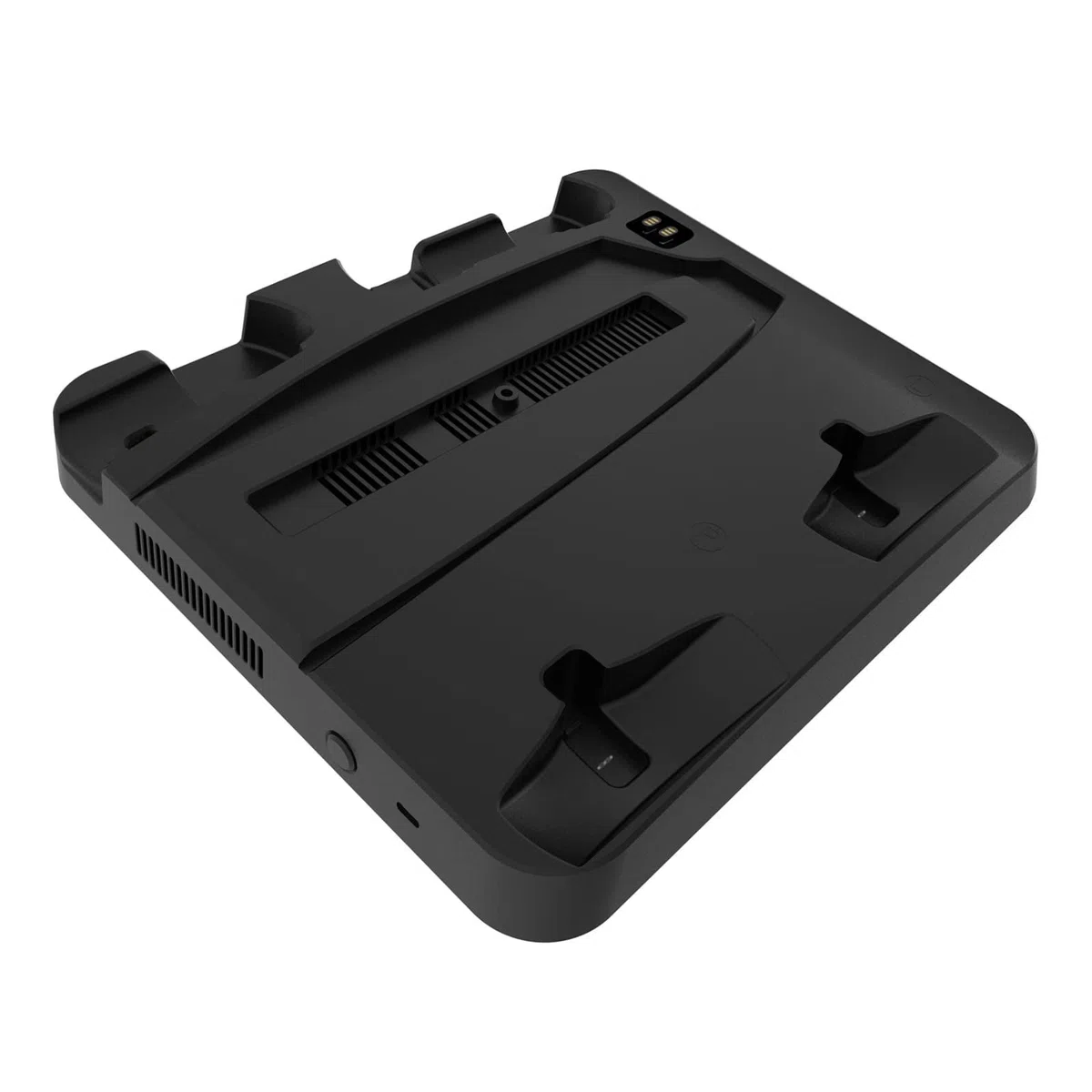 Stazione di raffreddamento verticale della console e supporto di ricarica del controller per PS5/PSVR2 Supporto con 2 ganci per cuffie e auricolari