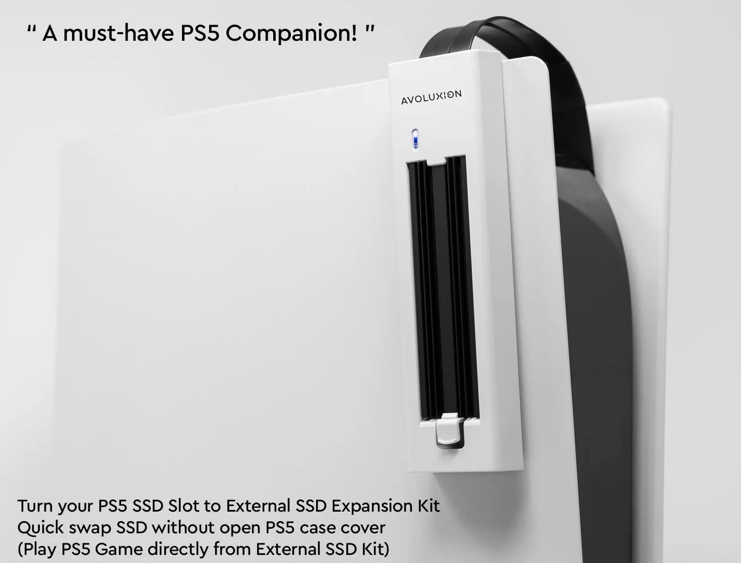 Kit di espansione SSD esterno con dissipatore di calore SSD per console di gioco PS5 (PSX-i1) - Trasforma lo slot SSD interno PS5 in un kit di espansione SSD esterno