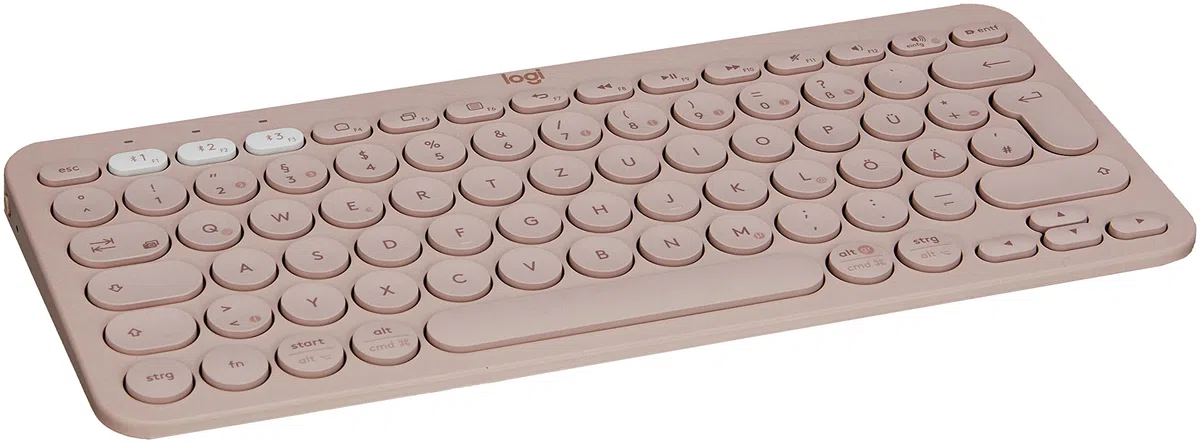 Logitech K380 Tastiera, Layout Tedesco Qwertz, Rosa