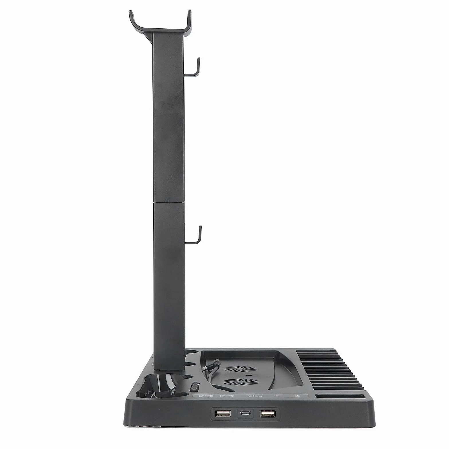 Per la Ventola di Raffreddamento del Supporto Verticale PS5 Stazione di Ricarica Professionale a Doppio Controller con Vassoio Portaoggetti Per Supporto Per Cuffie