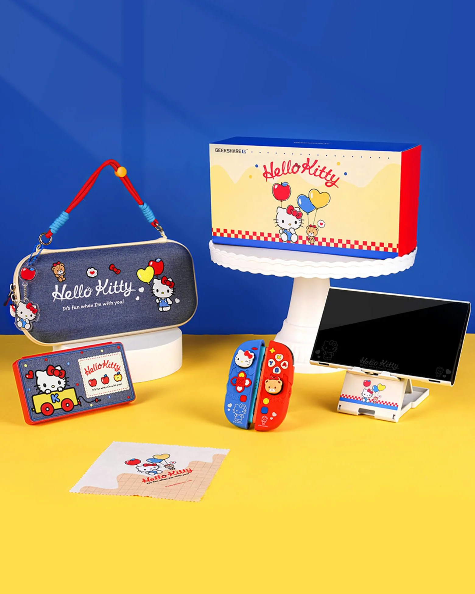 Kuitmor Kit Accessori 7 in 1 per Switch 2 - Kit Protettivo con Custodia da Trasporto, Pellicola Protettiva, Portaschide di Gioco, Supporto, Copiglia Analogiche e altro (Per Switch 2025)