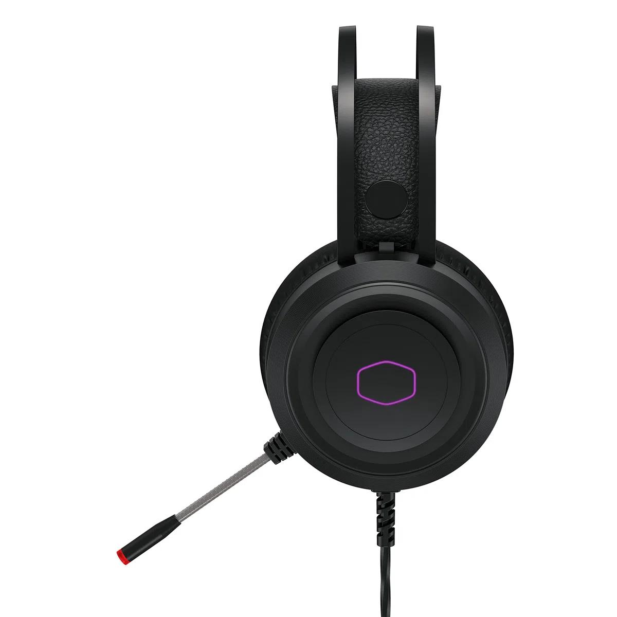 Cooler Master CH321 Cuffie Gaming Over-Ear - Driver Audio al Neodimio da 50mm, Microfono Omnidirezionale, Padiglioni Rimovibili in Pelle PU, Compatibile con PC e Console - USB tipo A