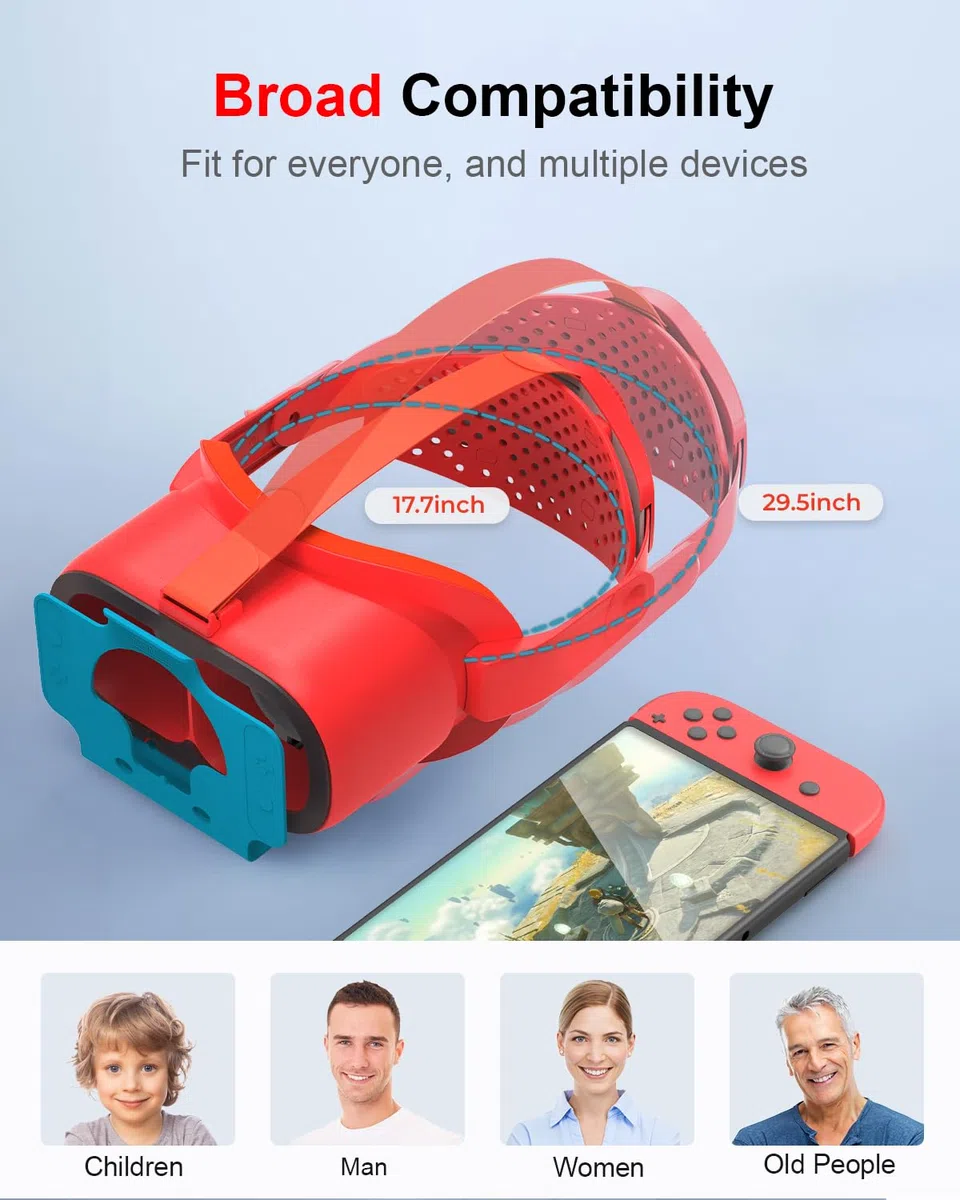 Orange and Blue Upgrade VR Glass for Switch