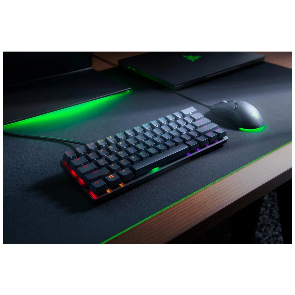 Razer Huntsman Mini tastiera da gaming ottica, 60% layout tedesco DE (layout italiano non garantito)