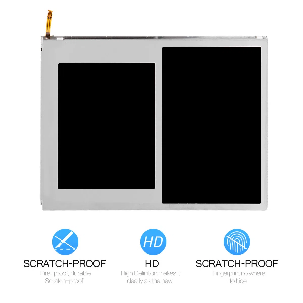 LADYSON Schermo di ricambio per Nintendo 2DS 2 DS LCD Display Kit di riparazione con strumenti di riparazione (non incluso il digitalizzatore touchscreen)