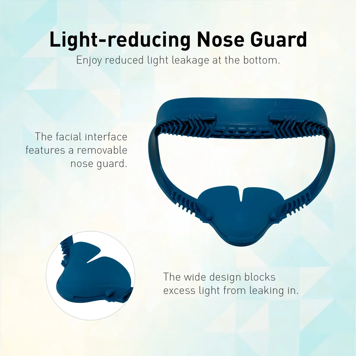 VR Cover Fitness Facial Interface and Foam Comfort Set for Oculus/Meta Quest 2 (Dark Blue & Black + Comfort Foam)