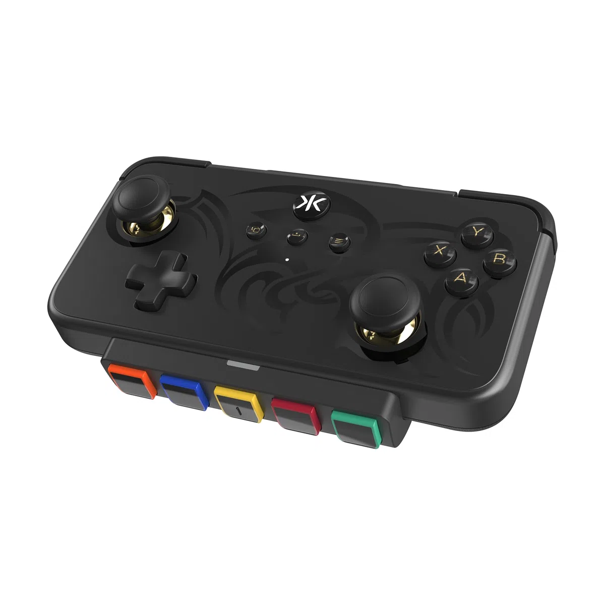 CRKD NEO S Controller con attacco per impugnatura per chitarra a 5 tasti, per Nintendo Switch, PC, cellulare, Smart TV (Black Tribal Edition)