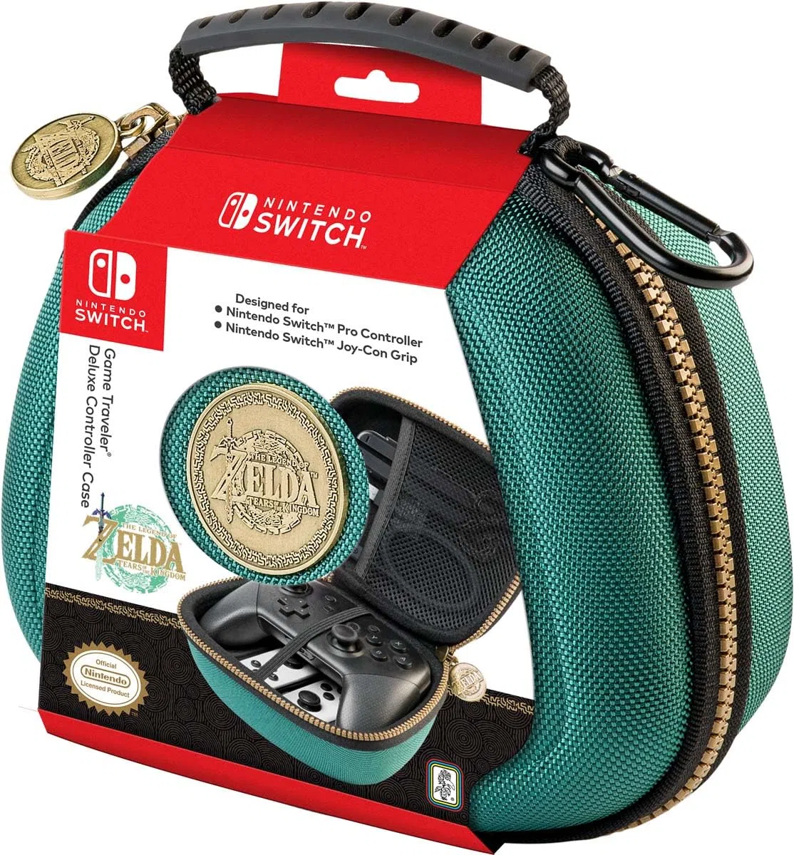 Nintendo - Custodia per il trasporto deluxe, colore: verde Zelda NNS20G