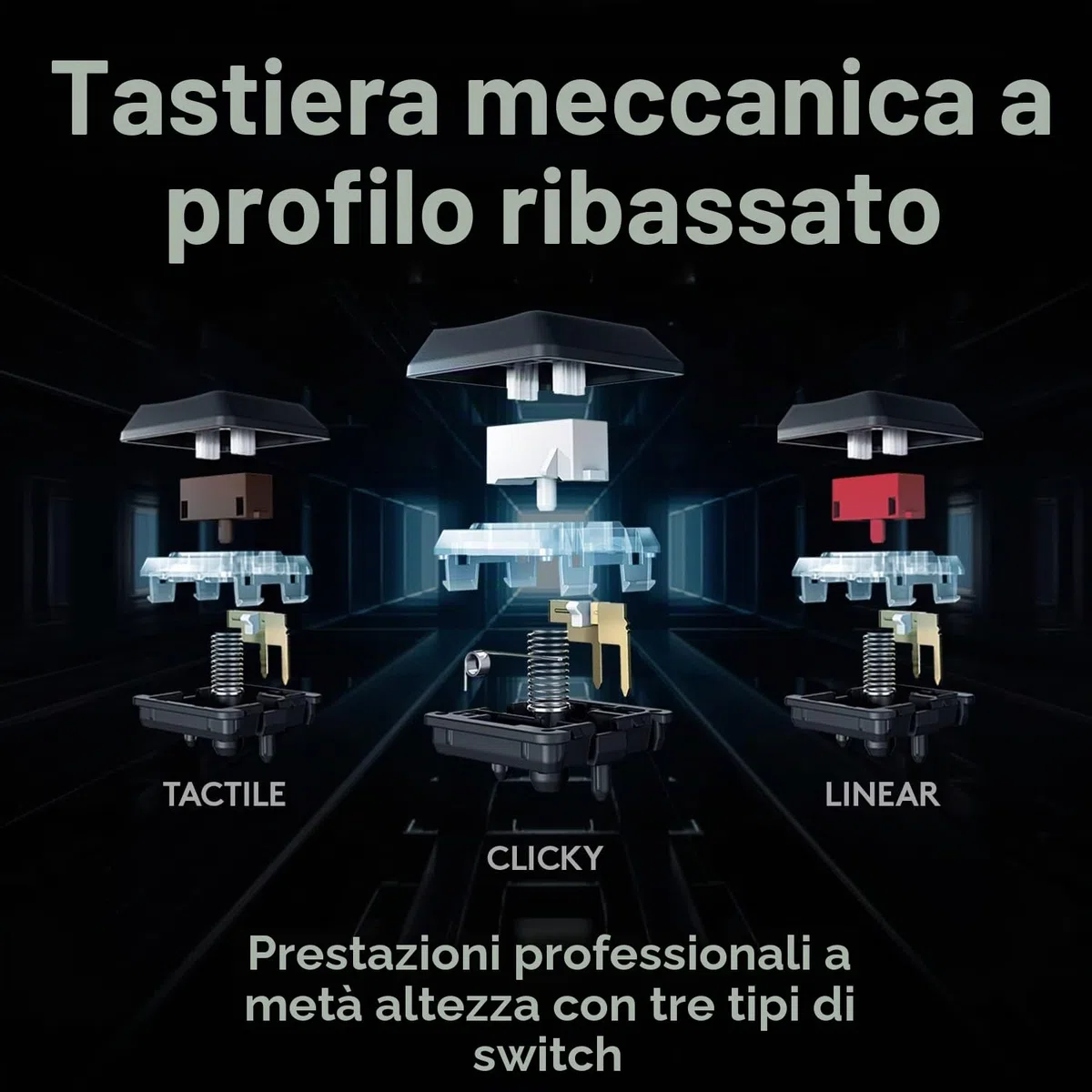 Logitech G G915 LIGHTSPEED TKL Tastiera Gaming Wireless, QWERTY US INT'L