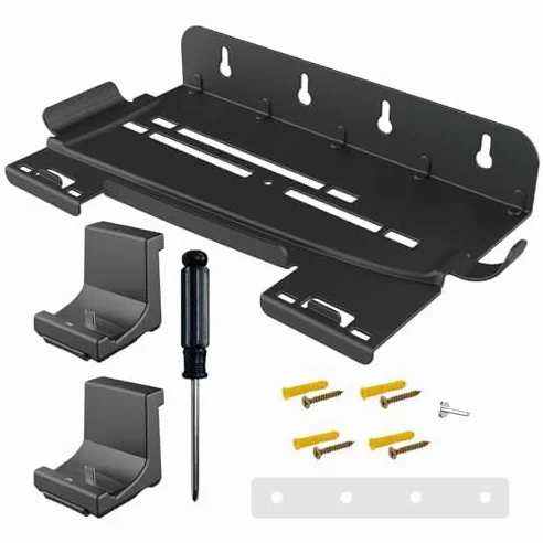 Supporto di ricarica per gamepad con gancio per cuffie, supporto salvaspazio da parete per controller e organizer per accessori per sala giochi