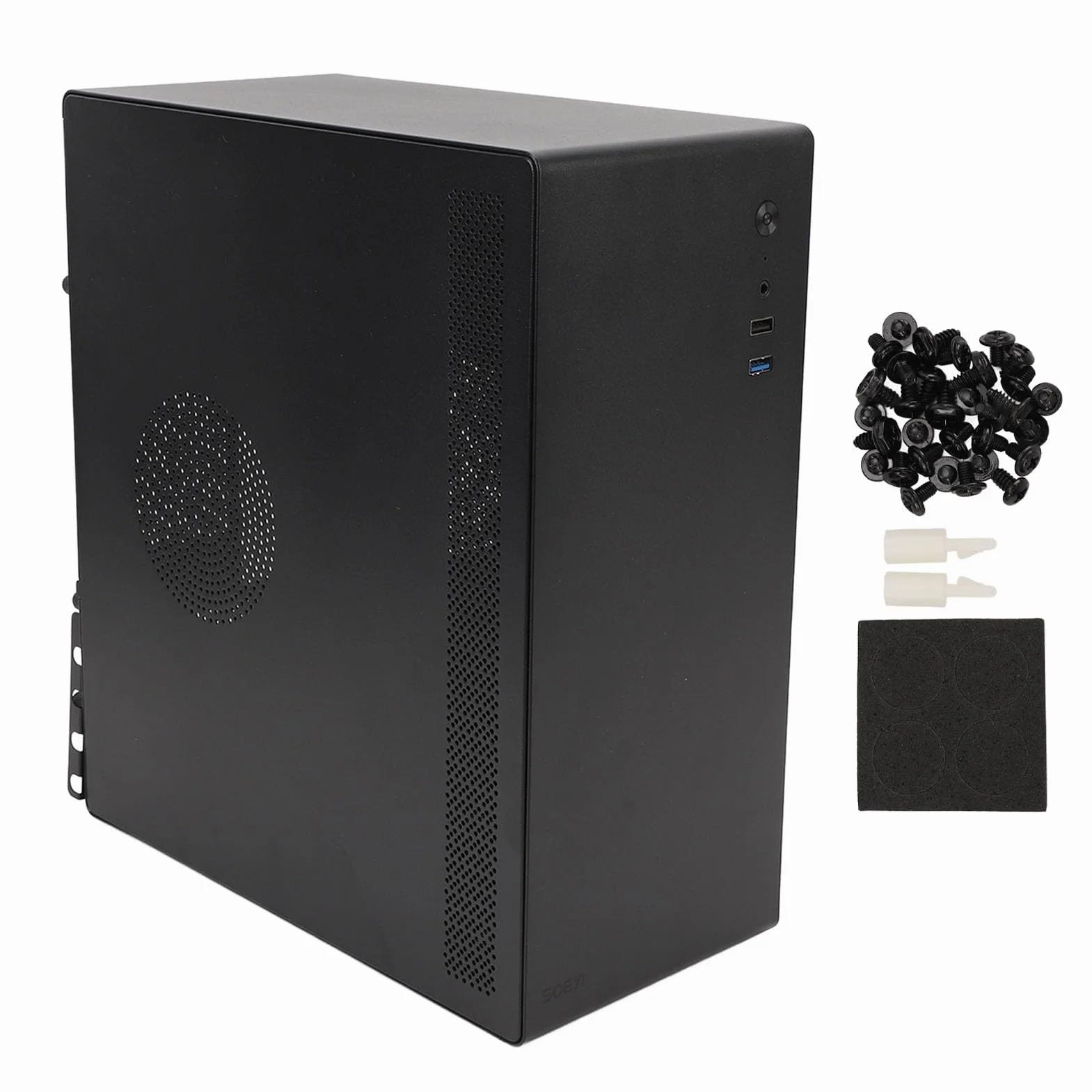 Fockety Custodia da Gioco per PC, Layout dello Spazio Fine in Metallo Custodia per Computer Desktop Custodia per PC da Gioco Interfacce Multiple Custodia per PC per Computer da Gioco per
