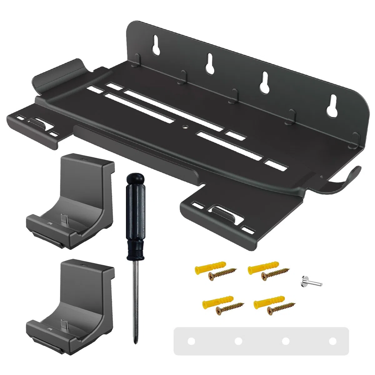 Supporto di ricarica per gamepad e supporto da parete per console, versatile gancio per cuffie per controller, cartucce di gioco, console e accessori, soluzione organizer salvaspazio