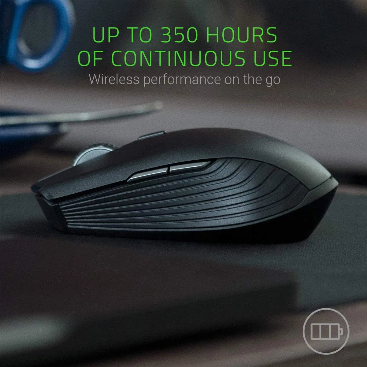 Razer Atheris - Mouse Mobile Gamer,Sensore Ottico da 7.200 DPI, Tecnologia di Frequenza Adattativa & Ergonomia Migliorata