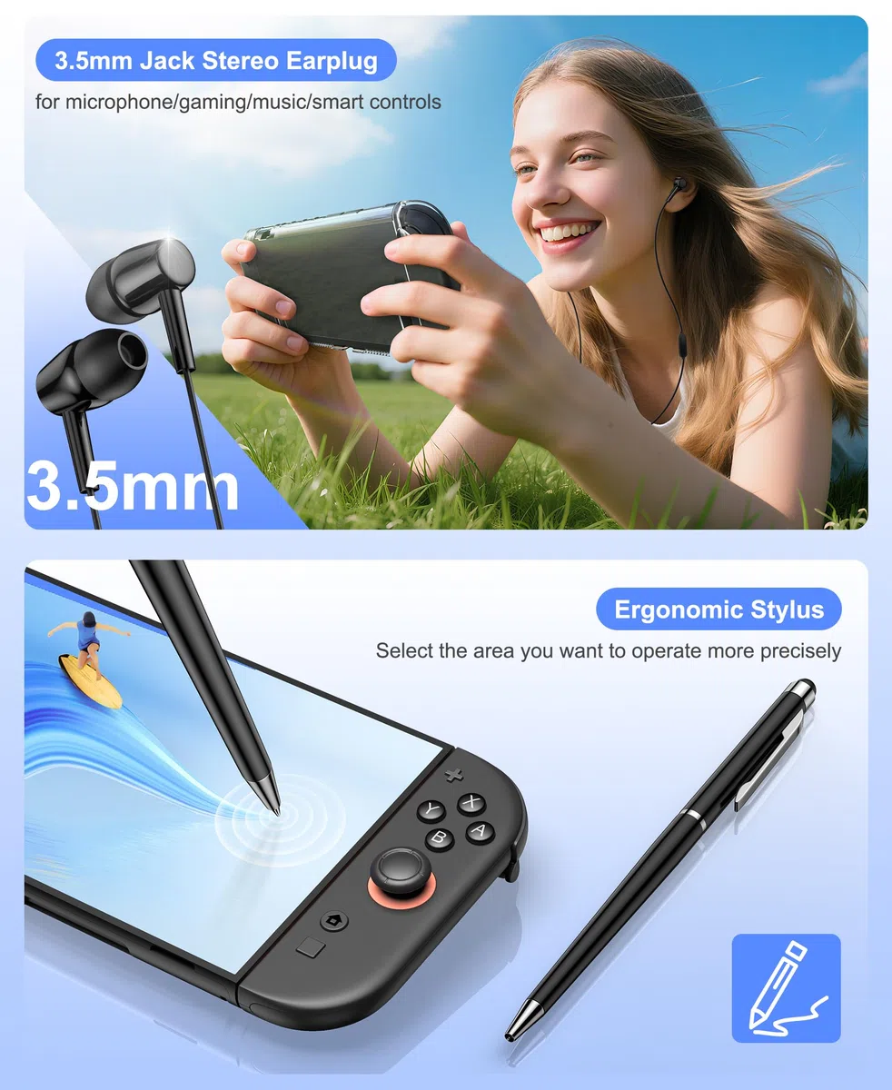 CYOYPPY Orzly, custodia da viaggio compatibile con Nintendo Switch e New Switch OLED Console da viaggio per accessori e giochi