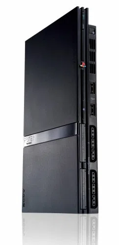 Playstation 2 - Konsole Black Slim + Singstar R&B inkl. Mikrofone