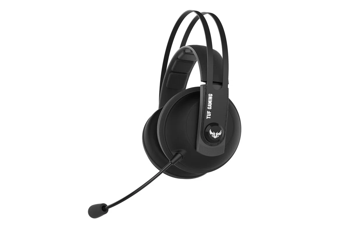 ASUS TUF Gaming H7 Wireless Cuffie su PC e PS4, Audio virtuale 7.1 integrato, Robusta fascia in acciaio, colore Nero.