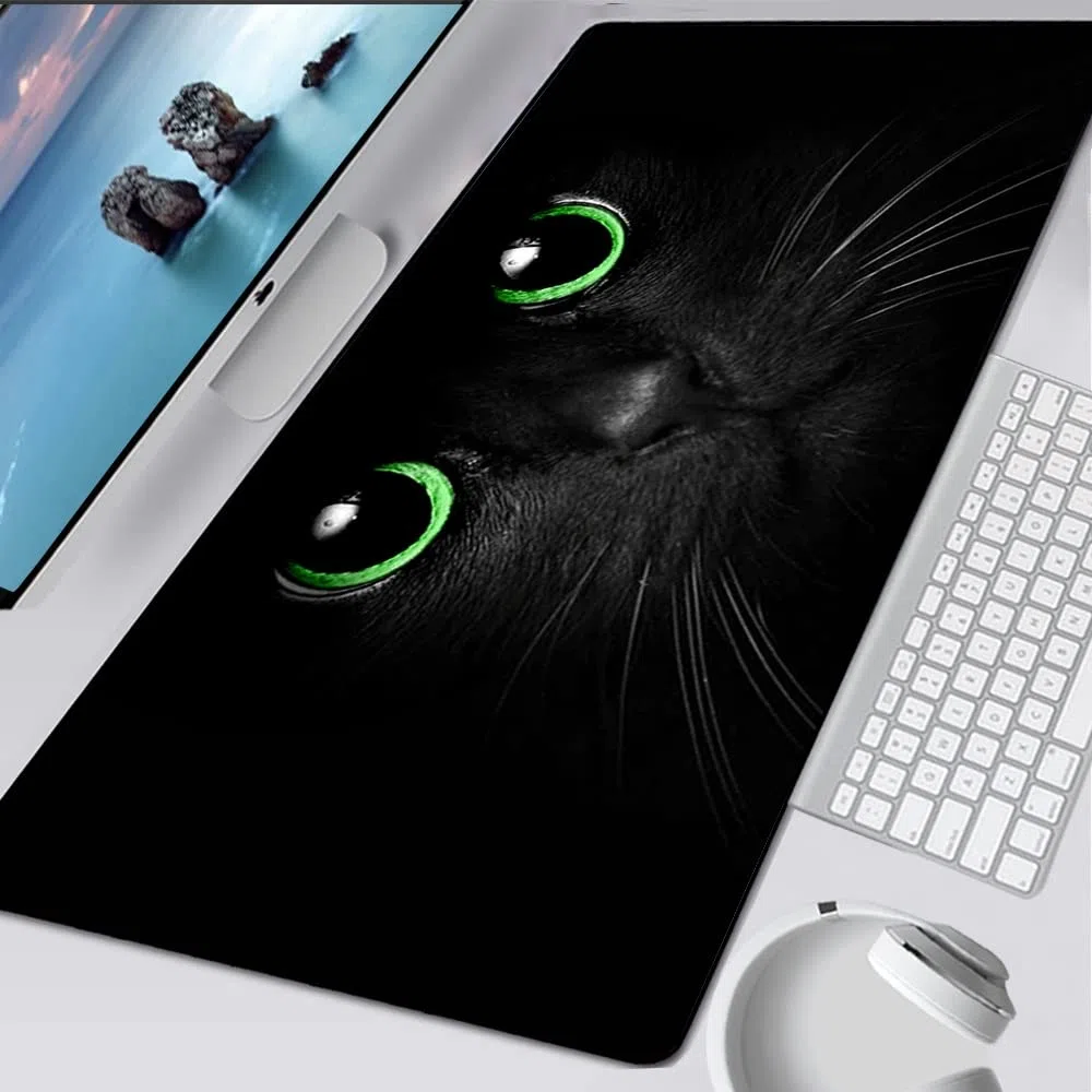 Tappettino del mouse GRANDE GAMING TOURY PAD Computer Mousepad Pc Gamer Mouse Mat Laptop Mausepad Carino Cat Eyes Mouse Tappeto Tastiera Tastiera tappetino da tavolo Tappetino per mouse da gioco ( Col