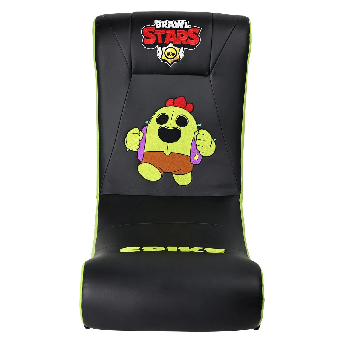 SUBSONIC Sedia a Dondolo da Gaming Spike per Brawl Stars, Ergonomica con Licenza Ufficiale, in Similpelle Nera e Verde, con Poggiatesta, Pieghevole, per Soggiorno e Camera da Letto