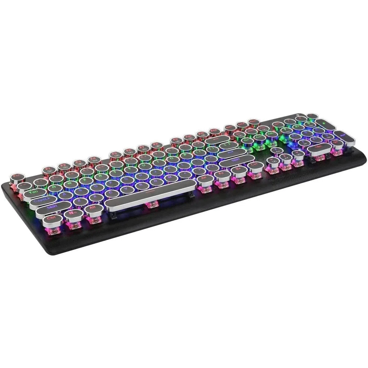 Tastiera da gioco e mouse combinata, tastiera meccanica da gioco cablata 104 tasti anti-ghosting retroilluminata a LED per computer portatile gamer