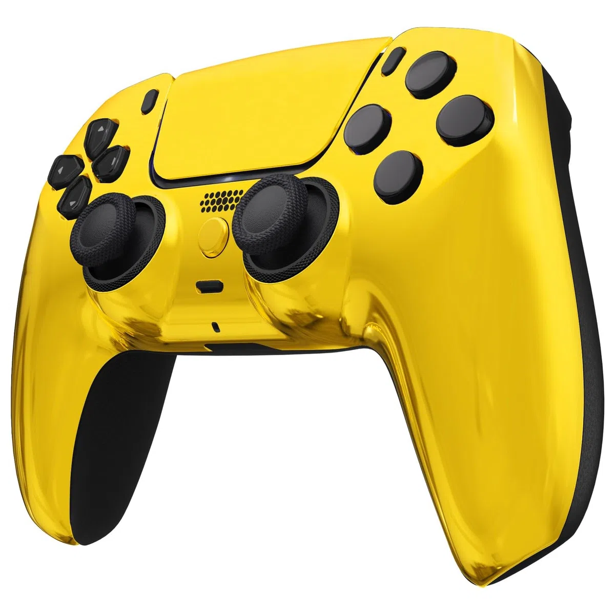 MODDEDZONE Controller personalizzato serie M per PS5 - Design personalizzato wireless di qualità OEM per controller Playstation 5 - Stili diversi e unici per giochi migliorati (oro cromato)