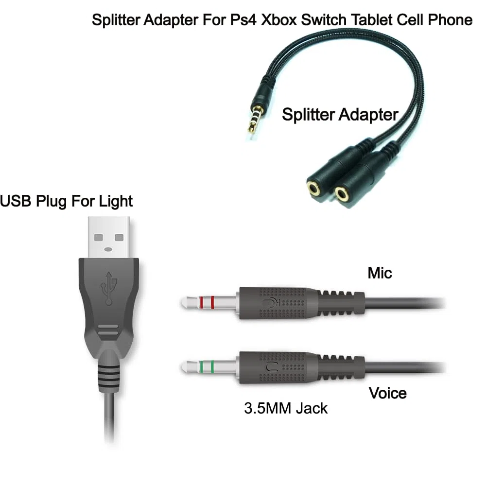 FANTECH P51S - Tastiera da gioco e mouse combinata, cuffie e supporto, tappetino per mouse cablato RGB Rainbow Keyboard PC per principianti Gamer Basic 5 in 1 Set da gioco