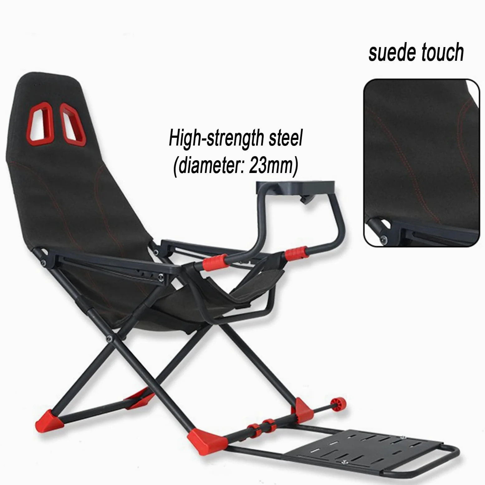 Racing Simulator Cockpit con supporto regolabile e sedile ergonomico, design pieghevole per esperienza di gioco Xbox One, PS4 e PC