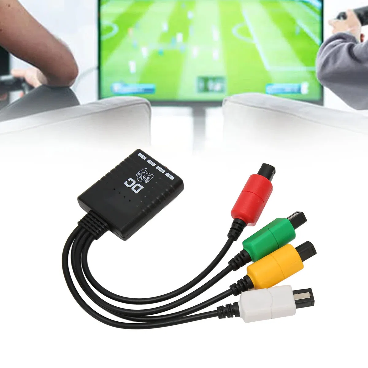 DC Dreamcast Adattatore Controller Convertitore Convertitore Maniglia Wireless Bluetooth, con Indicatore LED, Plug and Play Semplice, Convertitore Controller Bluetooth 4