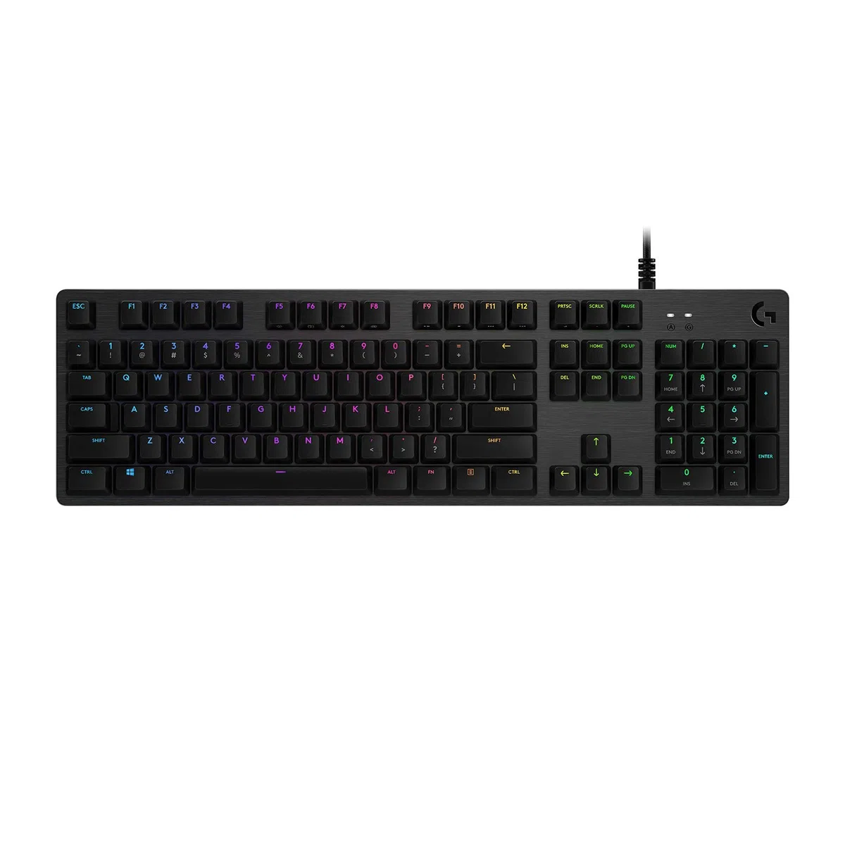 Logitech Gaming G512 - Tastatur - backlit - USB - German QWERTZ - Tastenschalter: GX Brown Tactile - Kohle