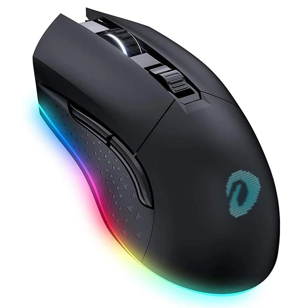 RajoNN Mouse Wireless Mouse, Mouse da Gioco cablati RGB di Tipo C con 7 Pulsanti programmabili, Mouse da Gioco RGB Ricaricabili 10000 DPI, 150 IPS, Frequenza di Polling 1000 Hz, per PC e